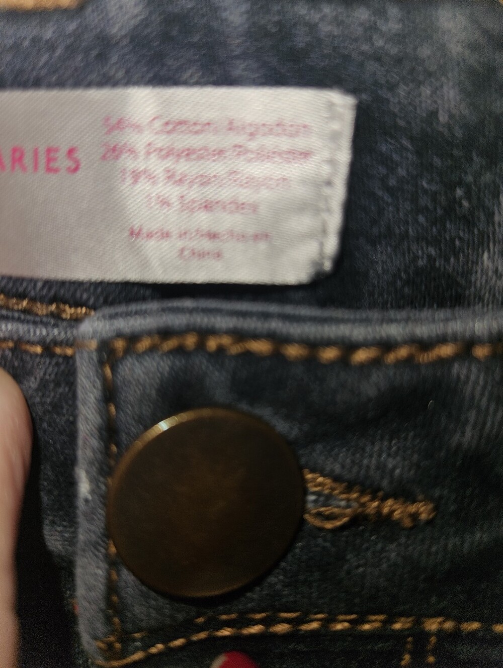 No Boundaries Juniors Button Fly Blue Jeans Size 11 - Picture 5 of 10